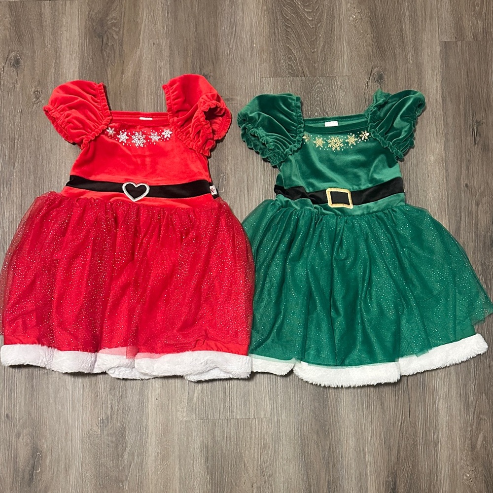 Christmas Red and Green Kids Costume Set size 5